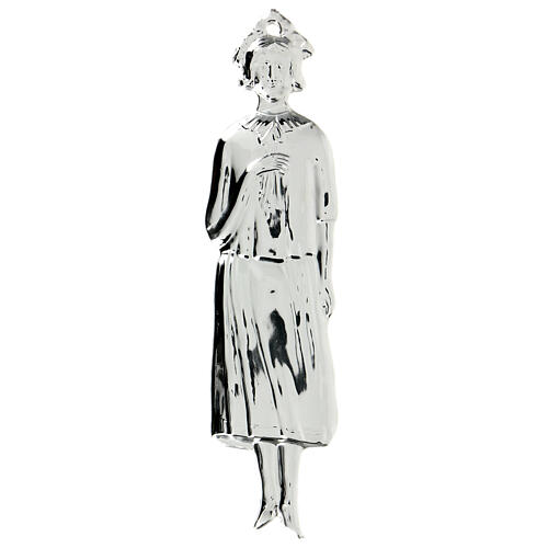 Ex-voto, woman in sterling silver or metal, 20cm 2