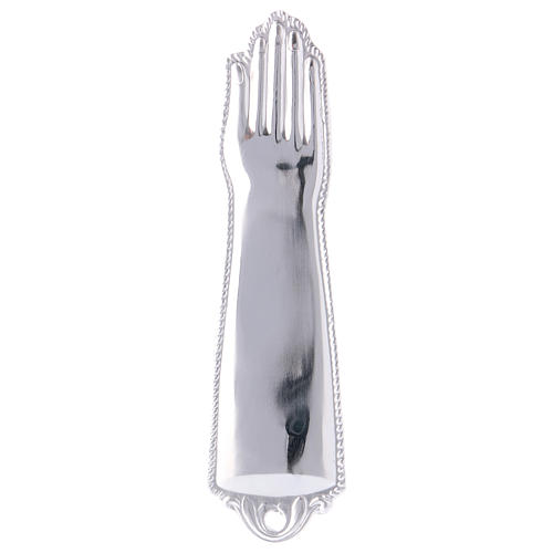 Ex-voto, forearm in sterling silver or metal, 15cm 1