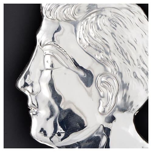 Votivgabe Männerkopf aus 925er Silber oder Metall 13 cm 2