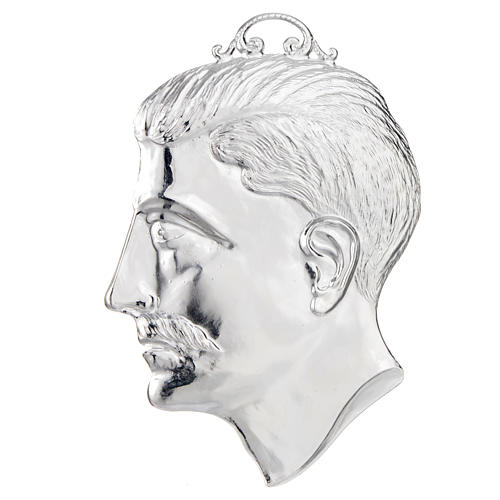 Votivgabe Kopf von Mann Silber 925 oder Metall 15 cm 1