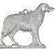 Ex-voton dog with base, 925 silver or metal, 7.5x7.5 in s1