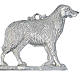 Exvoto cane con base argento 925 o metallo 19x19 cm s1