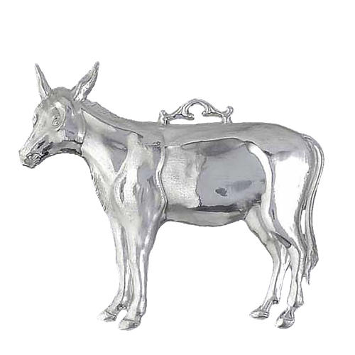 Exvoto asino argento 925 o metallo 11x9 cm 1