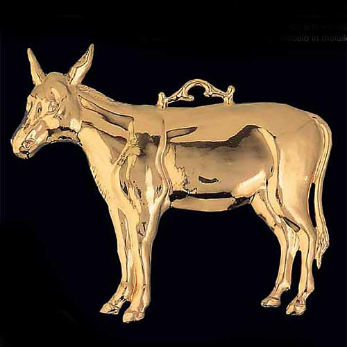 Exvoto asino argento 925 o metallo 11x9 cm 2