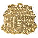 STOCK Gold-plated silver ex-voto, home 8.5x10cm s1