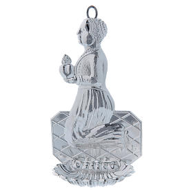 STOCK Kropielnica metal Kobieta modląca się h 12 cm s1