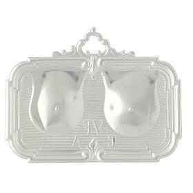 Ex-voto with breast 10x13 cm, metal or 925 silver