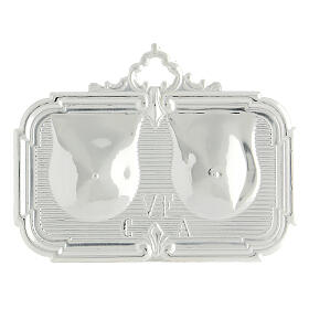 Double breasted ex voto 10x13 metal or 925 silver