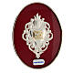 Ex voto heart plaque grace received in 925 silver s1