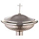 Baptismal font in silver  lated bronze, hammered s5