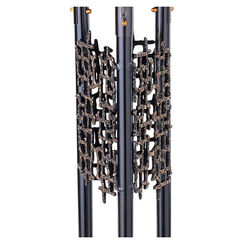Fonte battesimale moderno in bronzo 3