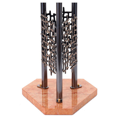 Fonte battesimale moderno in bronzo 4