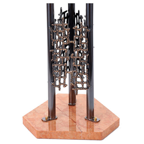 Pia batismal moderna em bronze 6