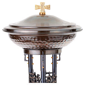 Bronze baptismal font modern style