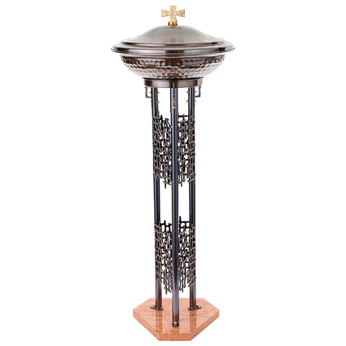Bronze baptismal font modern style 1