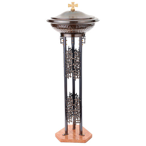 Bronze baptismal font modern style 5