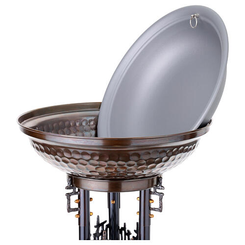 Bronze baptismal font modern style 8