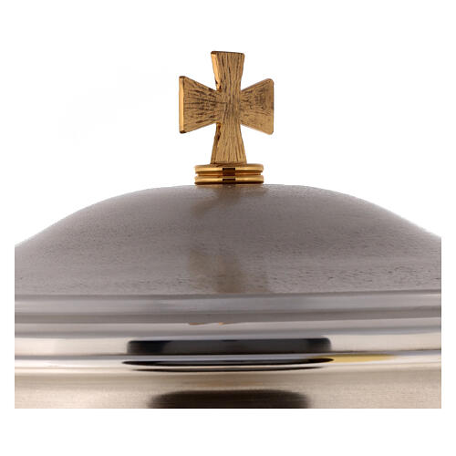 Baptismal font in silver plated bronze 7