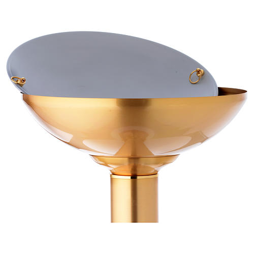 Baptismal Font gold plated with blue nickel decorations 6