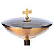 Baptismal font in hammered brass s4