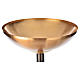 Baptismal font in hammered brass s6
