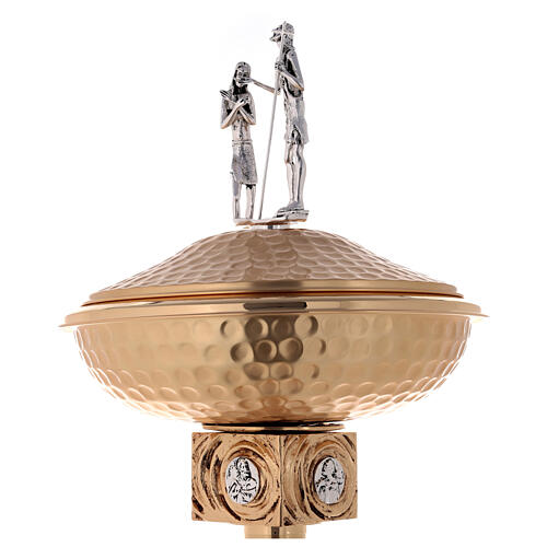 Baptismal font in gold-plated brass 2