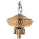 Baptismal font in gold-plated brass s9