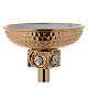 Baptismal font in gold-plated brass s10