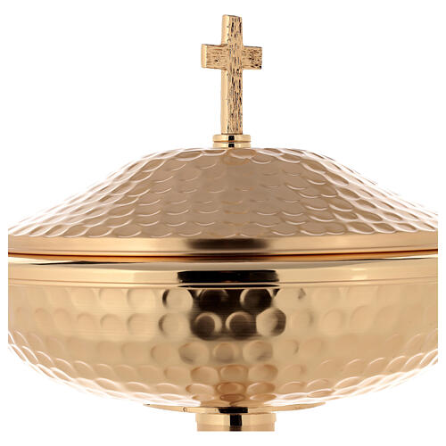 Baptismal font, 120cm in 24K gold plated cast brass 2
