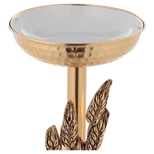 Baptismal font, 120cm in 24K gold plated cast brass 12