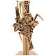 Baptismal font, 120cm in 24K gold plated cast brass s6