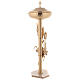 Baptismal font, 120cm in 24K gold plated cast brass s16