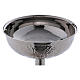Baptismal font with grape bunches and leaves in silver brass s3