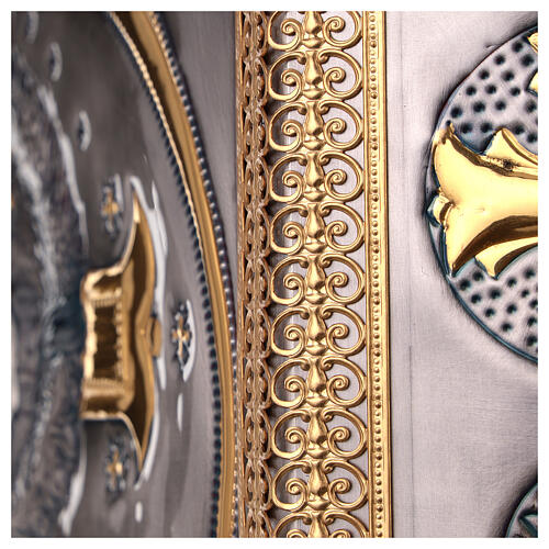 Pia batismal cobre cinzelado estilo bizantino 110x45 cm 20