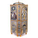 Pia batismal cobre cinzelado estilo bizantino 110x45 cm s6