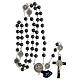 Saint Benedict's rosary, hematite beads, 8 mm s4