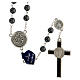 Saint Benedict rosary hematite beads 8mm s2