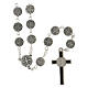 Saint Benedict's rosary with metal beads, 9 mm s2