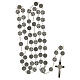 Metal rosary with Saint Benedict beads 9 mm s4