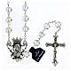 Rosary with transparent crystal beads 10 mm s1