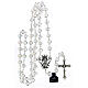 Rosary with transparent crystal beads 10 mm s4