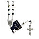 Rosary with black crystal beads 4 mm s2