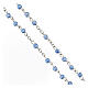 Rosary with blue crystal beads 4 mm s3