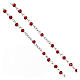 Rosary with red crystal beads of 4 mm s3