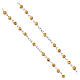 Yellow crystal rosary with 4 mm beads s3