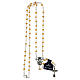 Yellow crystal rosary with 4 mm beads s4