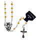 Rosary with crystal topaz beads 4 mm s1