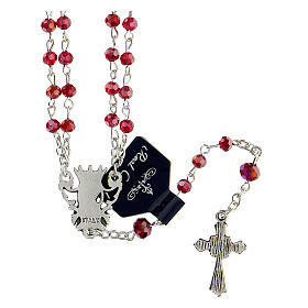 Double rosary with 4 mm crystal beads