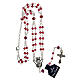 Double rosary with 4 mm crystal beads s4