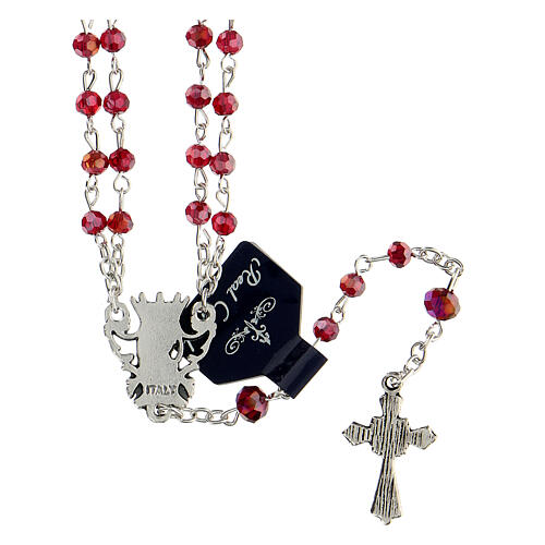 Rosary with 4mm crystal beads, double row 2
